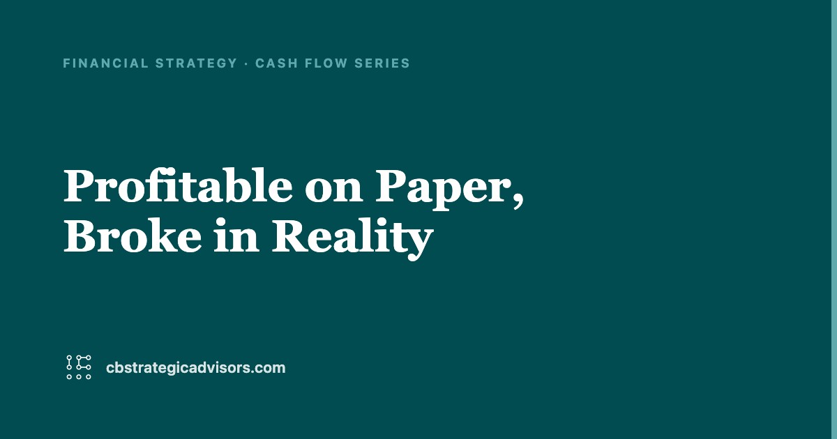How to fix a business that's profitable on paper but broke in reality
